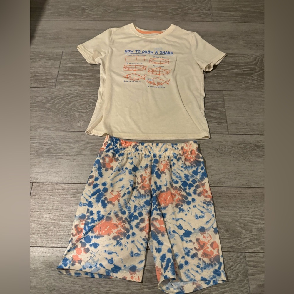 Kids’ pajamas - shark design.  EUC.